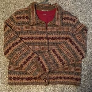 County seat button up sweater